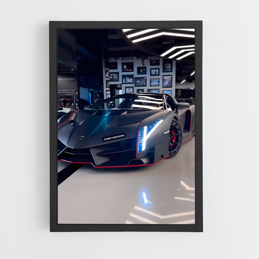Poster Lamborghini Veneno (vue 2)